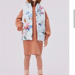 Molo kids corvina dress in rose mist with wide sleeves Euro 158/164